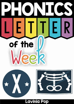 Letter of the week: LETTER X-NO PREP WORKSHEETS- LETTER X Alphabet Lore  theme